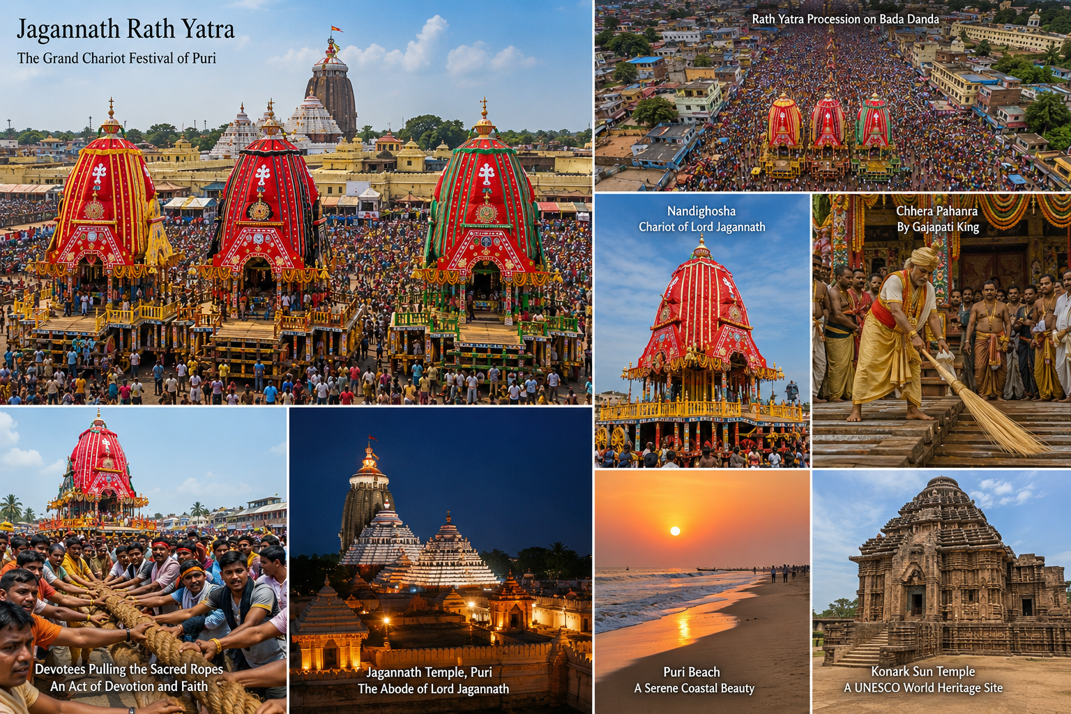 Read more about the article Jagannath Rath Yatra – History, Significance, Best Time to Visit & Complete Travel Guide